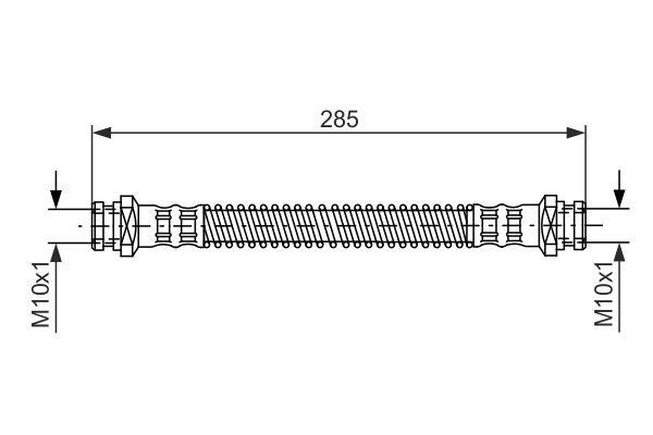 Bosch 1 987 476 194 Brake Hose 1987476194: Buy near me in Poland at 2407.PL - Good price!