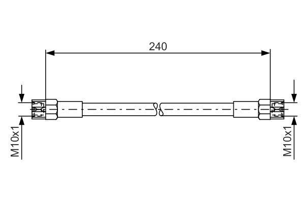 Bosch 1 987 476 224 Тормозной шланг 1987476224: Отличная цена - Купить в Польше на 2407.PL!