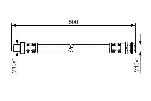 Bosch 1 987 476 453 Brake Hose 1987476453: Buy near me in Poland at 2407.PL - Good price!