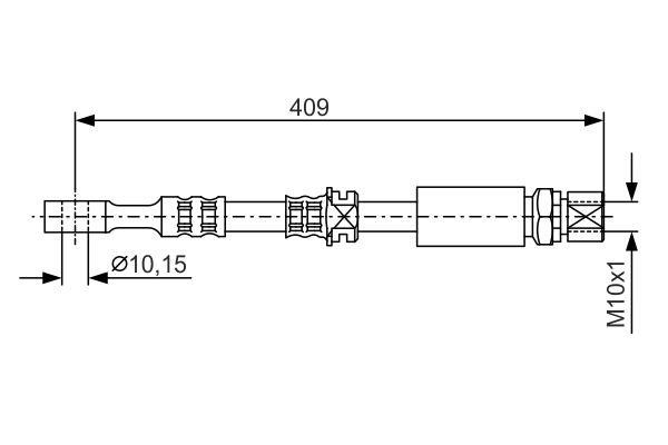 Bosch 1 987 476 644 Тормозной шланг 1987476644: Отличная цена - Купить в Польше на 2407.PL!