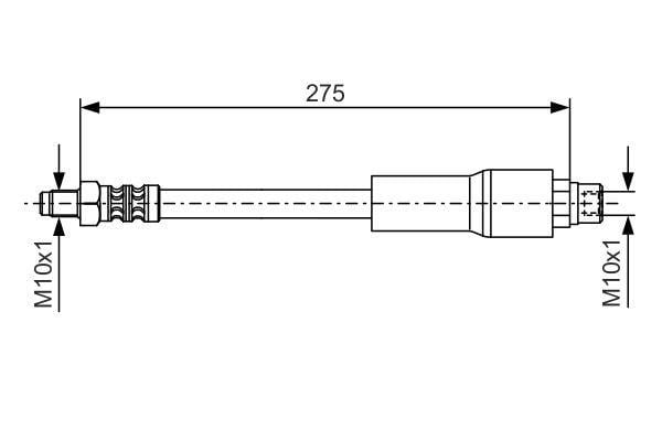 Bosch 1 987 476 649 Тормозной шланг 1987476649: Отличная цена - Купить в Польше на 2407.PL!