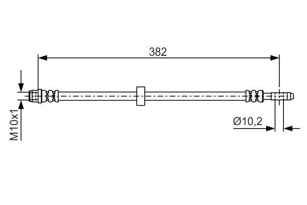 Bosch 1 987 476 696 Brake Hose 1987476696: Buy near me in Poland at 2407.PL - Good price!