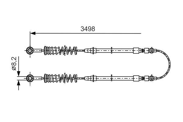 Bosch 1 987 477 291 Трос стояночного тормоза 1987477291: Купить в Польше - Отличная цена на 2407.PL!