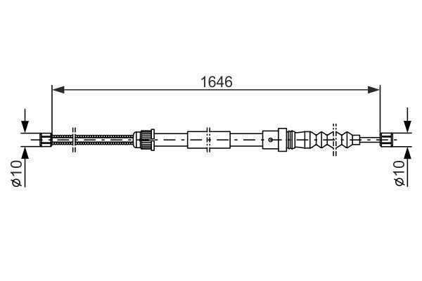 Bosch 1 987 477 469 Seilzug, feststellbremse 1987477469: Kaufen Sie zu einem guten Preis in Polen bei 2407.PL!