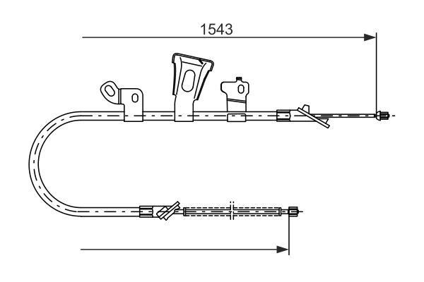 Bosch 1 987 477 548 Linka hamulca ręcznego, lewy 1987477548: Dobra cena w Polsce na 2407.PL - Kup Teraz!