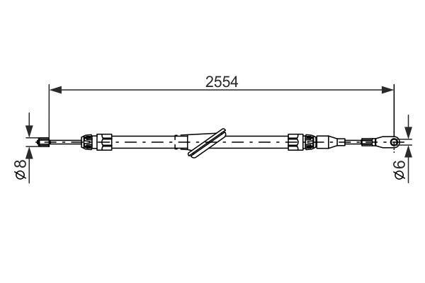 Bosch 1 987 477 699 Трос стояночного тормоза 1987477699: Отличная цена - Купить в Польше на 2407.PL!