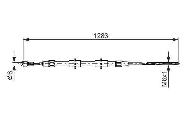 Bosch 1 987 477 710 Seilzug, feststellbremse 1987477710: Kaufen Sie zu einem guten Preis in Polen bei 2407.PL!