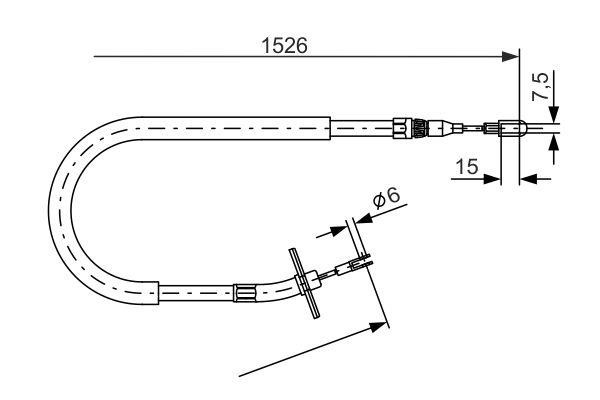 Bosch 1 987 477 859 Seilzug, feststellbremse 1987477859: Kaufen Sie zu einem guten Preis in Polen bei 2407.PL!