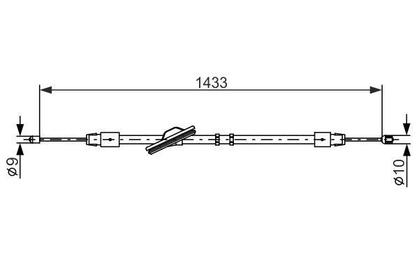 Bosch 1 987 477 898 Cable Pull, parking brake 1987477898: Buy near me in Poland at 2407.PL - Good price!