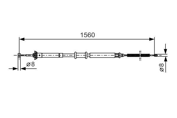 Bosch 1 987 477 925 Трос гальма стоянки 1987477925: Приваблива ціна - Купити у Польщі на 2407.PL!