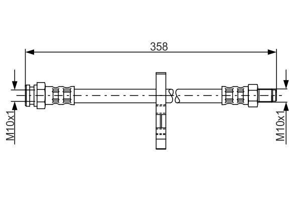 Bosch 1 987 481 019 Bremsschlauch 1987481019: Kaufen Sie zu einem guten Preis in Polen bei 2407.PL!