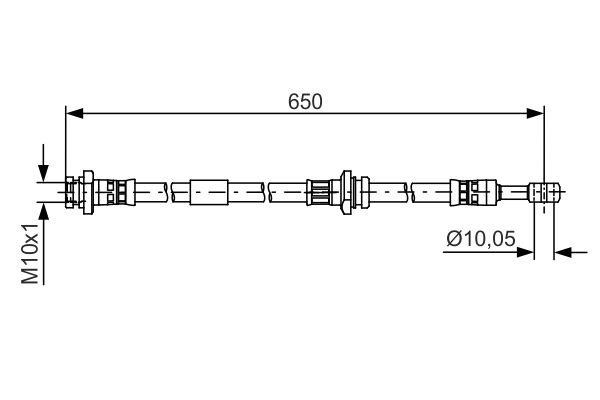 Bosch 1 987 481 476 Bremsschlauch 1987481476: Bestellen Sie in Polen zu einem guten Preis bei 2407.PL!