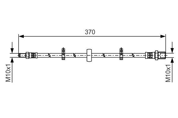 Bosch Przewód hamulcowy elastyczny – cena 82 PLN