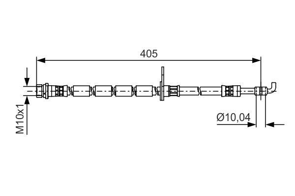 Bosch Brake Hose – price 68 PLN