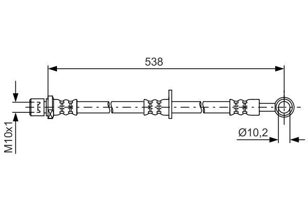 Bosch 1 987 481 606 Brake Hose 1987481606: Buy near me in Poland at 2407.PL - Good price!
