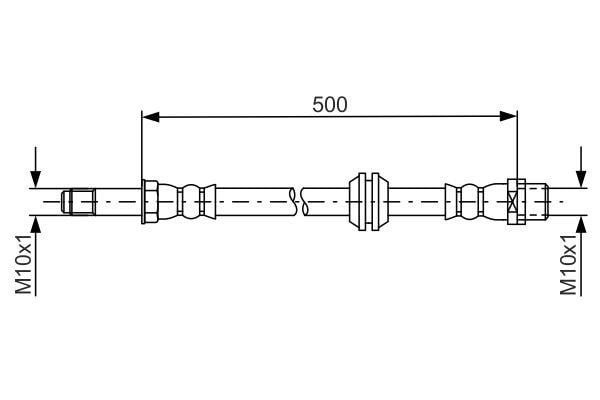 1987481676 Bosch Brake Hose