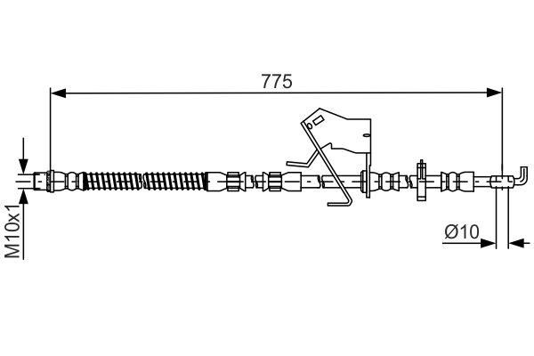 Bosch 1 987 481 684 Bremsschlauch 1987481684: Kaufen Sie zu einem guten Preis in Polen bei 2407.PL!