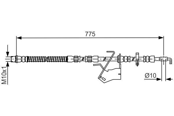 Bosch 1 987 481 685 Bremsschlauch 1987481685: Kaufen Sie zu einem guten Preis in Polen bei 2407.PL!