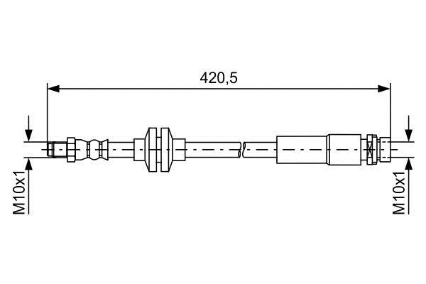 Bosch 1 987 481 739 Тормозной шланг 1987481739: Отличная цена - Купить в Польше на 2407.PL!