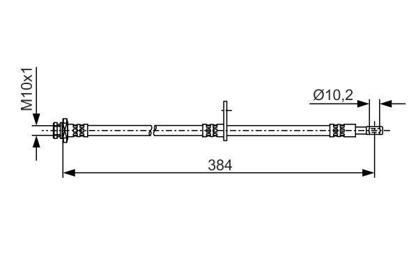 1987481A54 Bosch Brake Hose
