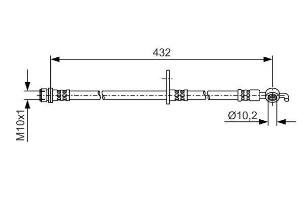 Bosch 1 987 481 A58 Тормозной шланг 1987481A58: Отличная цена - Купить в Польше на 2407.PL!