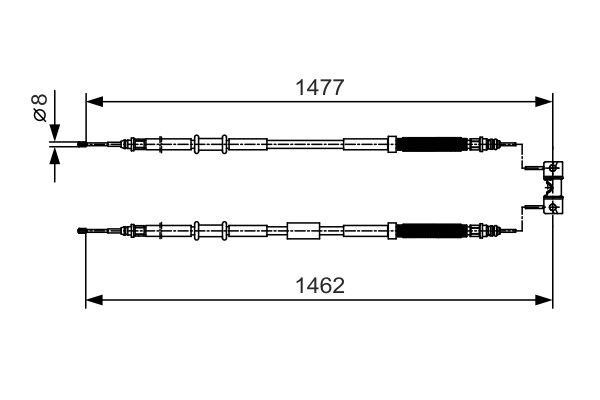 Bosch 1 987 482 037 Seilzug, feststellbremse 1987482037: Kaufen Sie zu einem guten Preis in Polen bei 2407.PL!