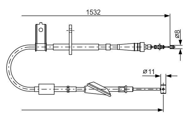 Bosch 1 987 482 093 Linka hamulca tył 1987482093: Dobra cena w Polsce na 2407.PL - Kup Teraz!