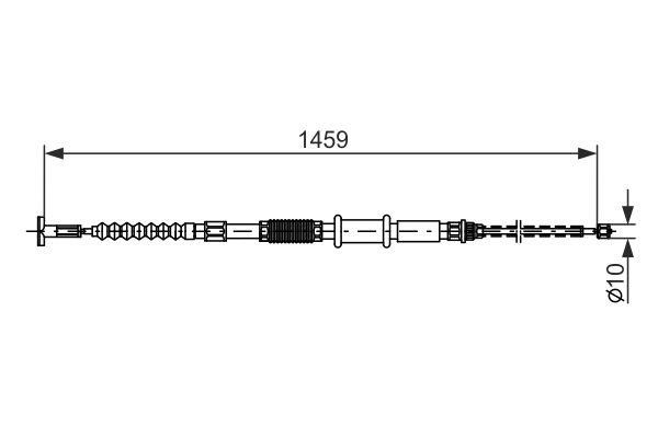 Bosch 1 987 482 180 Linka hamulca ręcznego, lewy 1987482180: Dobra cena w Polsce na 2407.PL - Kup Teraz!