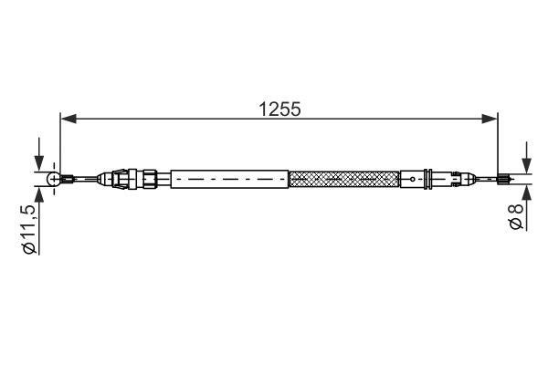 Bosch 1 987 482 235 Трос гальма стоянки 1987482235: Приваблива ціна - Купити у Польщі на 2407.PL!