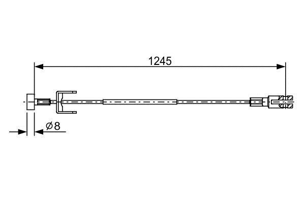 Bosch 1 987 482 633 Трос гальма стоянки 1987482633: Приваблива ціна - Купити у Польщі на 2407.PL!