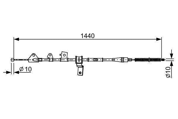 Bosch 1 987 482 647 Трос гальма стоянки 1987482647: Приваблива ціна - Купити у Польщі на 2407.PL!