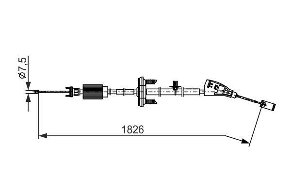 Bosch 1 987 482 799 Seilzug, Feststellbremse 1987482799: Kaufen Sie zu einem guten Preis in Polen bei 2407.PL!