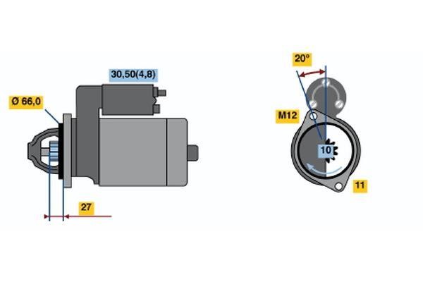 0001107452 Bosch Starter
