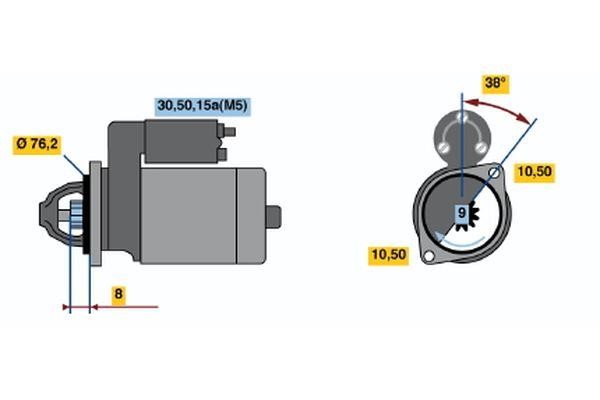 Bosch 0 001 108 019 Стартер 0001108019: Отличная цена - Купить в Польше на 2407.PL!