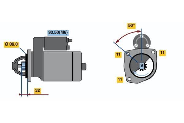 Bosch 0 001 108 141 Стартер 0001108141: Отличная цена - Купить в Польше на 2407.PL!