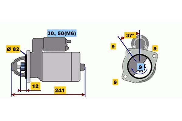 Bosch 0 001 109 045 Anlasser 0001109045: Kaufen Sie zu einem guten Preis in Polen bei 2407.PL! 0001109045 Bosch Anlasser