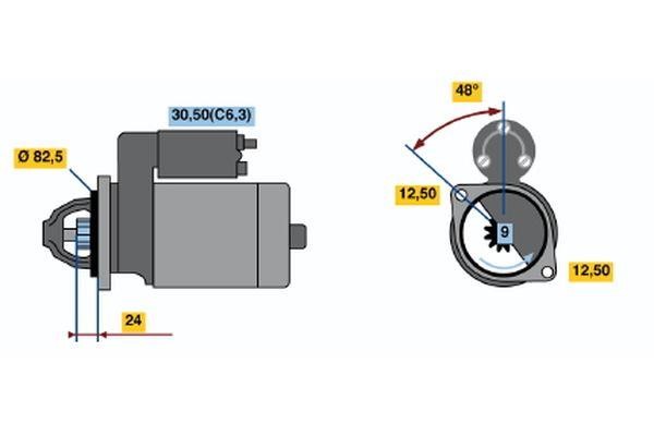 0001109047 Bosch Starter