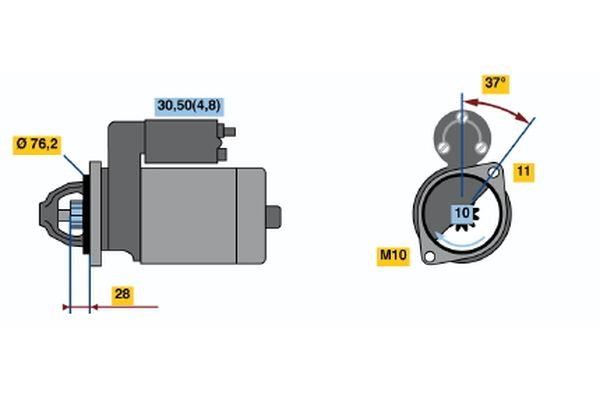 Bosch 0 001 109 319 Starter 0001109319: Buy near me in Poland at 2407.PL - Good price!