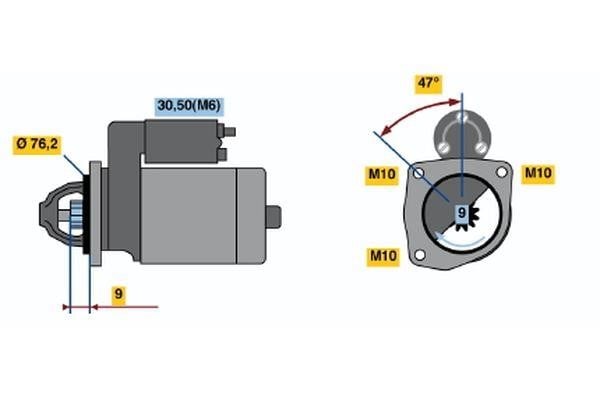 0001109340 Bosch Starter