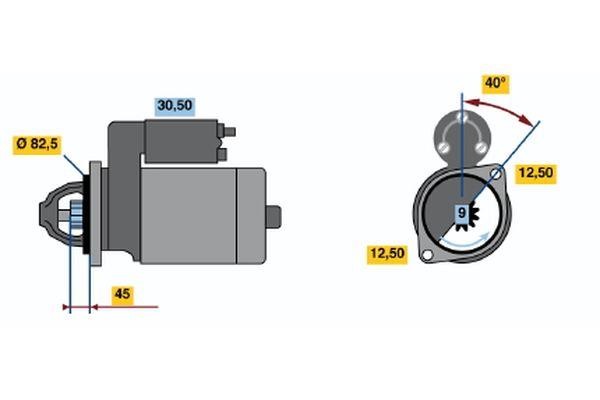 0001110009 Bosch Anlasser