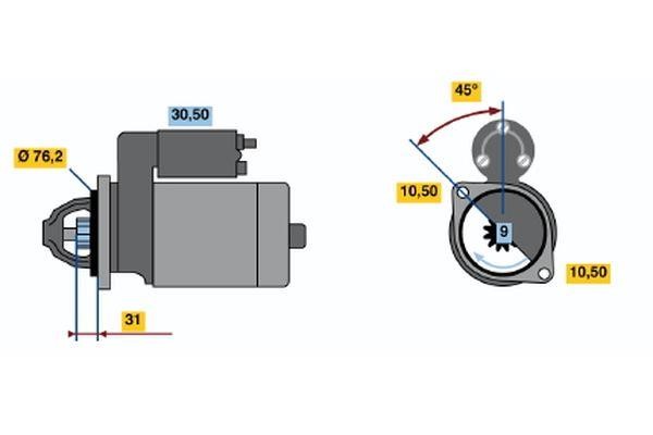 0001115035 Bosch Starter