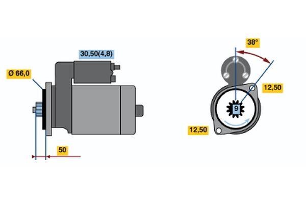 Bosch 0 001 124 018 Starter 0001124018: Buy near me in Poland at 2407.PL - Good price!