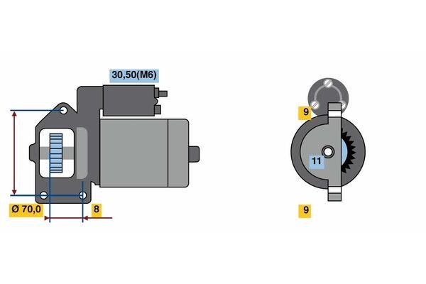 0001139001 Bosch Starter