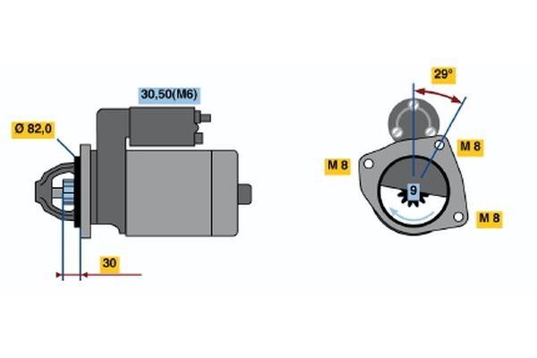 0001223024 Bosch Anlasser