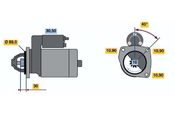 Bosch 0 001 231 027 Starter 0001231027: Buy near me in Poland at 2407.PL - Good price! 0001231027 Bosch Starter