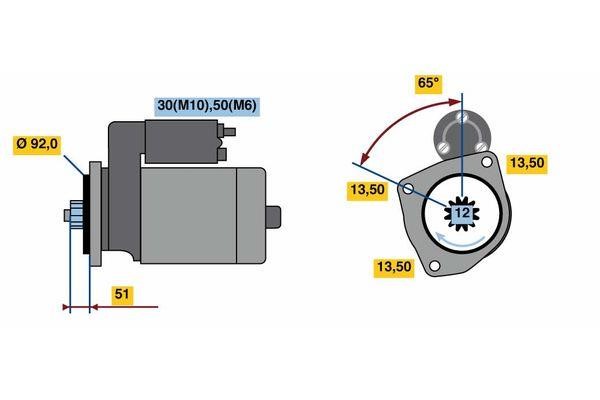 0001261002 Bosch Anlasser