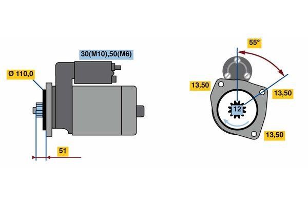 0001261004 Bosch Anlasser