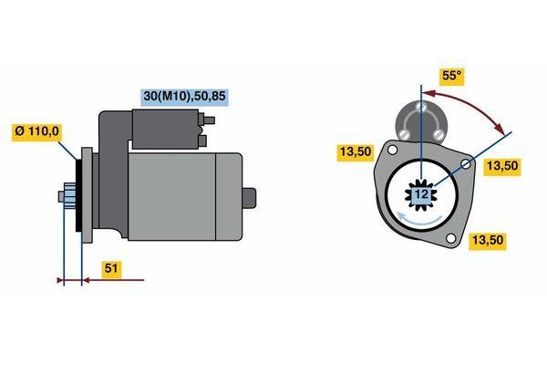 0001261008 Bosch Anlasser