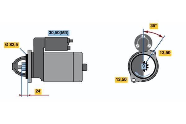 0001362309 Bosch Anlasser