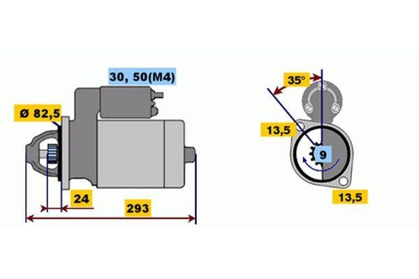 Bosch 0 001 363 124 Стартер 0001363124: Отличная цена - Купить в Польше на 2407.PL!